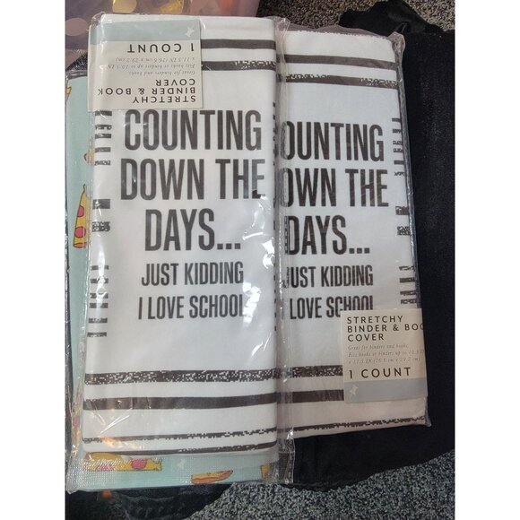 Counting Down The Days & Pizza Themed Stretchy Binder & Book Covers - Picture 2 of 3